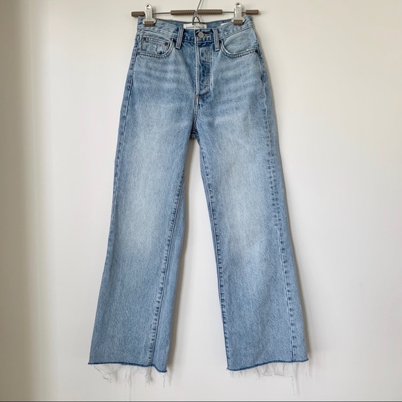 Denim Forum Denim - DENIM FORUM | FARRAH HIGH RISE WIDE LEG DENIM